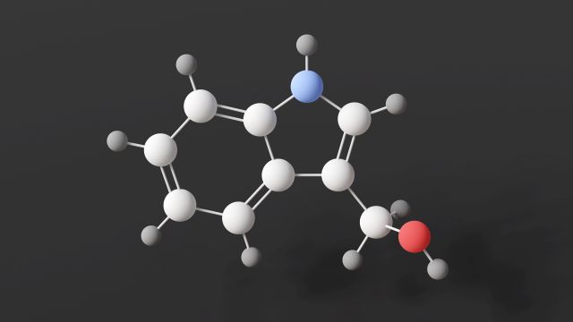Molekülstruktur von Indol-3-Carbinol