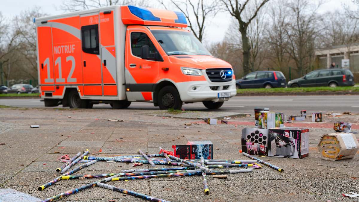 Feuerwerk-Müll