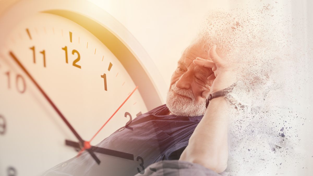 Mann mit Alzheimer