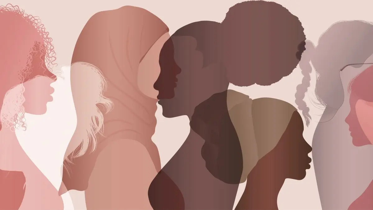 Silhouetten von Frauen symbolisieren Vielfalt und Bedürfnisse in der Frauengesundheit.