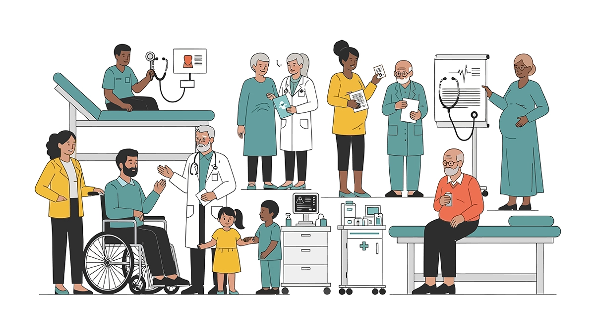 Hausarzt, Facharzt, Sektoren des Gesundheitssystems