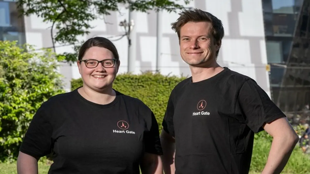 Manuela Schön und Dr. Florian Meißner vom Gründungsteam HeartGate