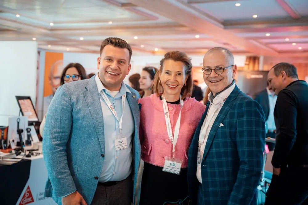 Die wissenschaftliche Leitung der Konferenz v.l.n.r.:  Dr. med. Max Tischler, Dr. med. Daniela Greiner-Krüger und Prof. Dr. med. Uwe Paasch Quelle © Tegernseekonferenz